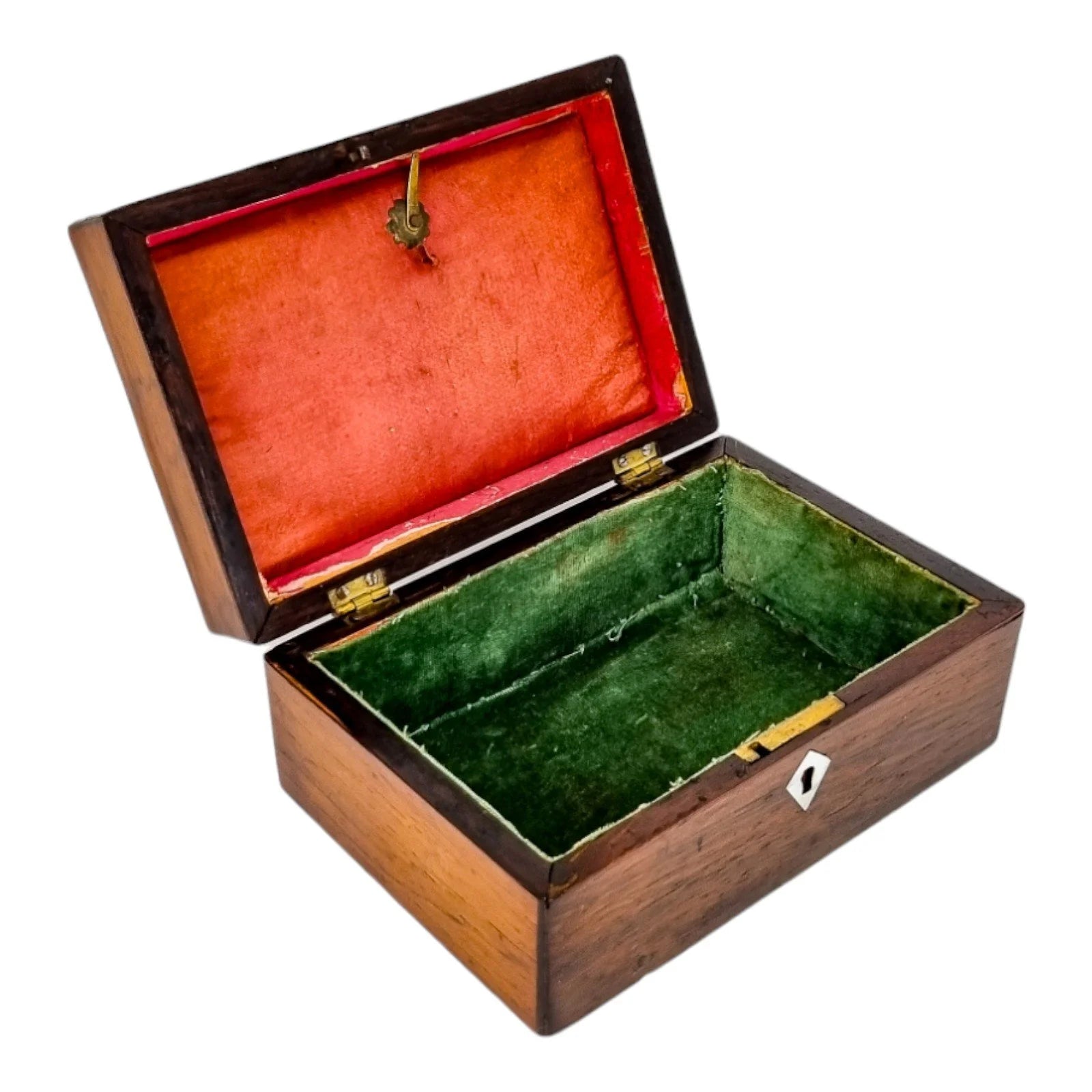 Victorian rosewood and mother-of-pearl storage lady’s workbox