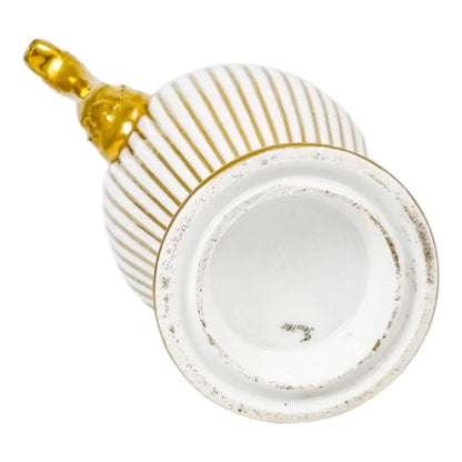 1830’s Old Paris porcelain coffee pot and demitasse cup and saucer, Jean-Pierre Feuillet