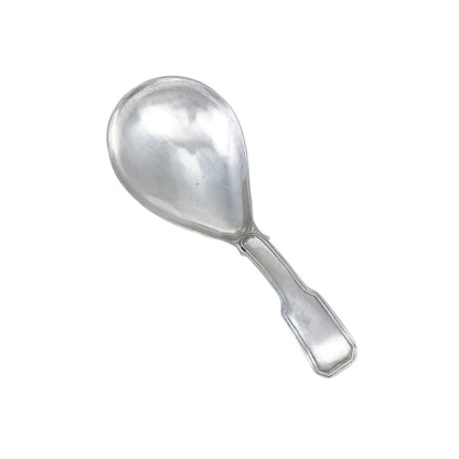 George IV Joseph Willmore sterling silver tea caddy spoon, fiddle thread, 1821