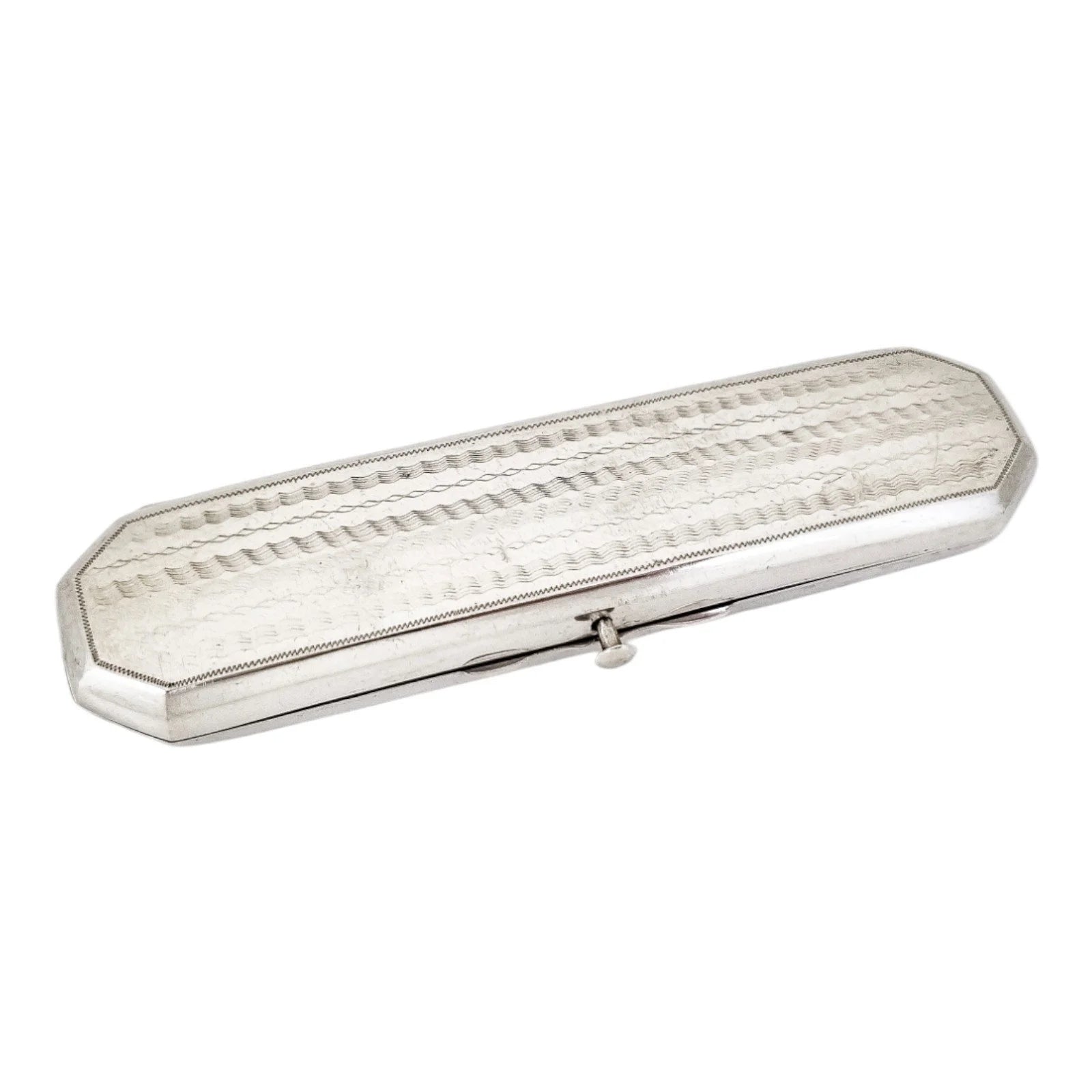 1880's Dutch silver spectacle glasses case in Neoclassical style