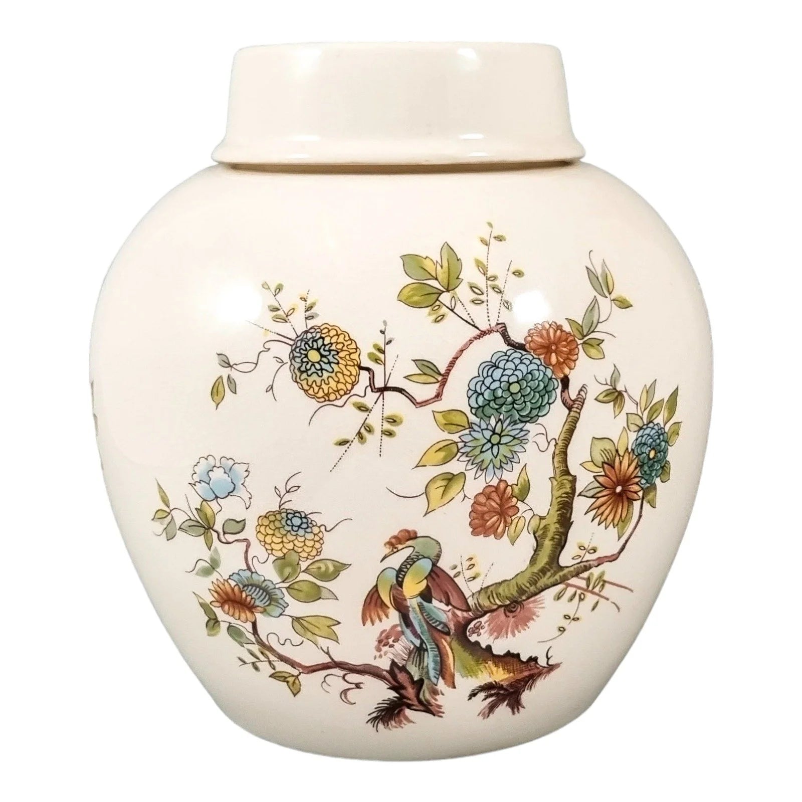 Mason's Ironstone "Birds of Paradise" large ginger jar / biscuit barrel / container