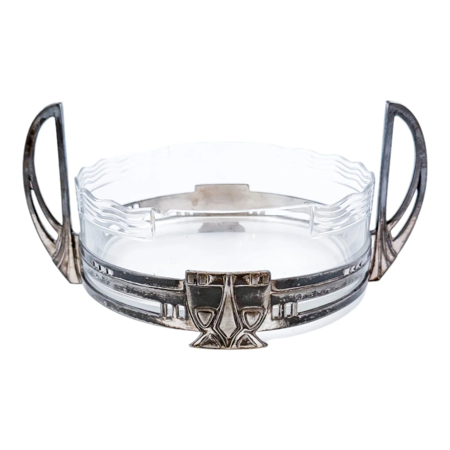 Jugendstil Art Nouveau WMF silver plated and glass centrepiece bowl / planter