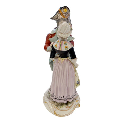 19th century Royal Vienna porcelain romantic couple figurine