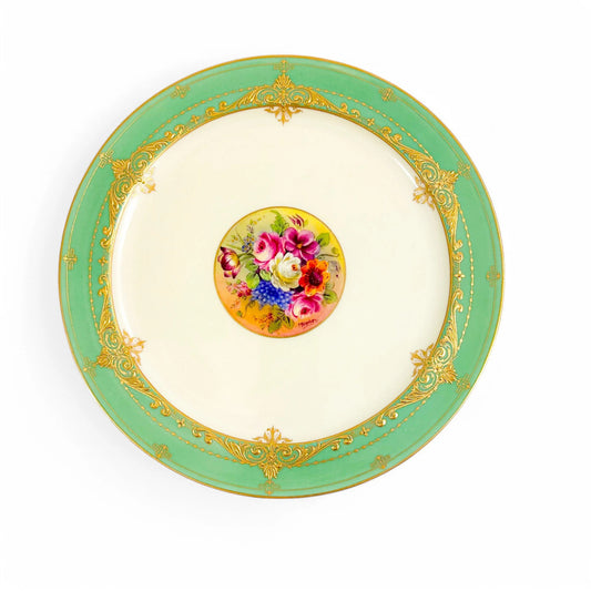 1920's Royal Worcester porcelain Jack Stanley hand-painted cabinet plate