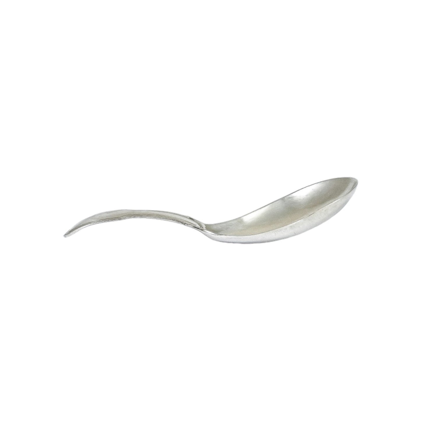 George IV Joseph Willmore sterling silver tea caddy spoon, fiddle thread, 1821