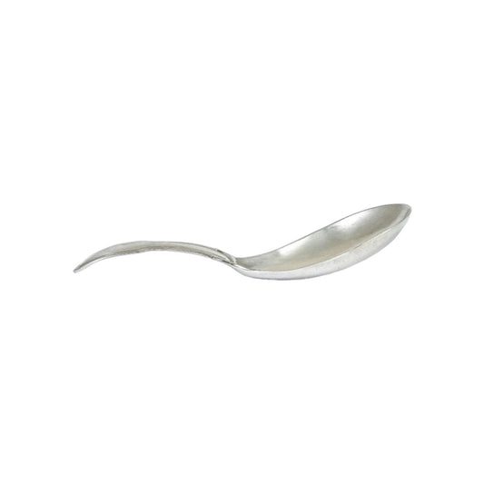 George IV Joseph Willmore sterling silver tea caddy spoon, fiddle thread, 1821