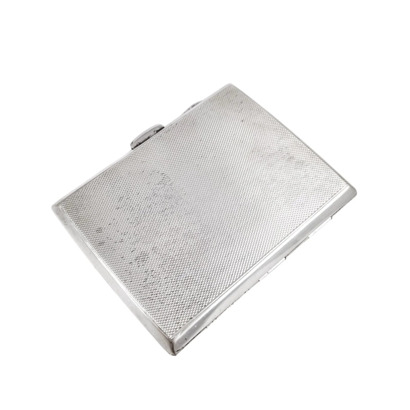 1930's Royal Air Force (RAF) gilt sterling silver engine-turned cigarette or card case