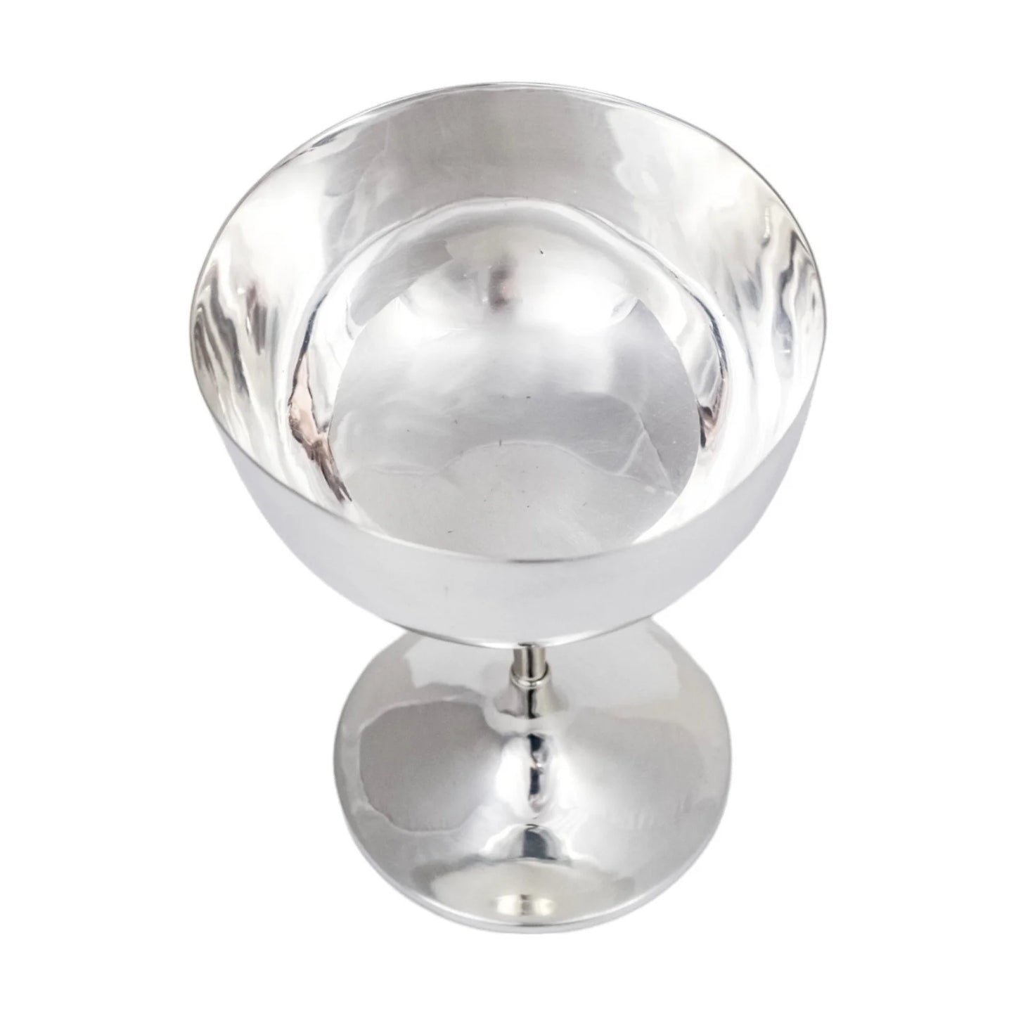 Edwardian sterling silver champagne glass dessert coupe, Bert & Co 1907