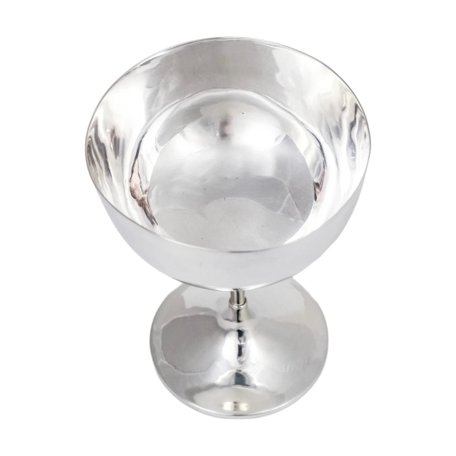 Edwardian sterling silver champagne glass dessert coupe, Bert & Co 1907