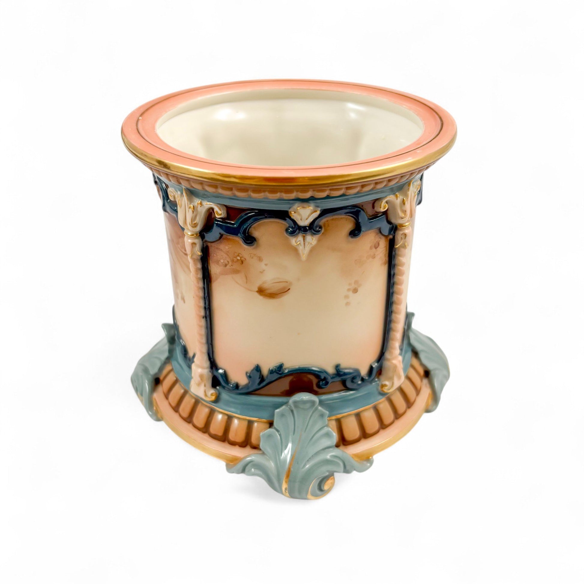 Hadley’s Worcester faience jardinière, late 19th century