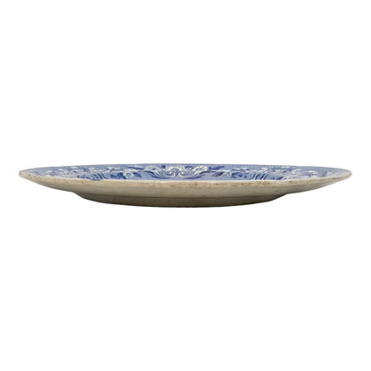 Georgian Staffordshire blue and white transferware Tchiurluk Ottoman dinner plate