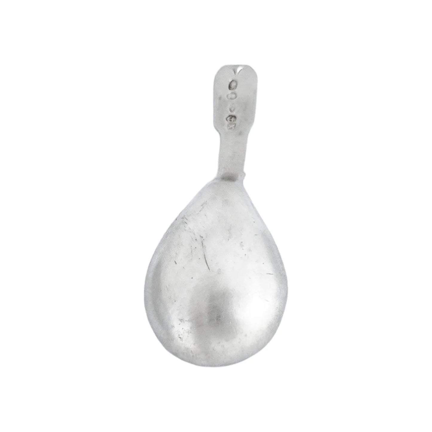 George IV Joseph Willmore sterling silver tea caddy spoon, fiddle thread, 1821