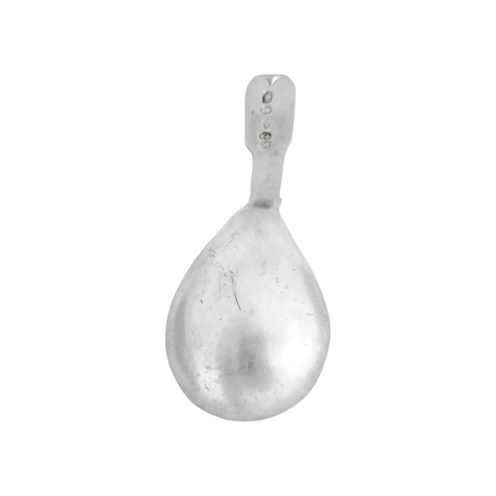George IV Joseph Willmore sterling silver tea caddy spoon, fiddle thread, 1821