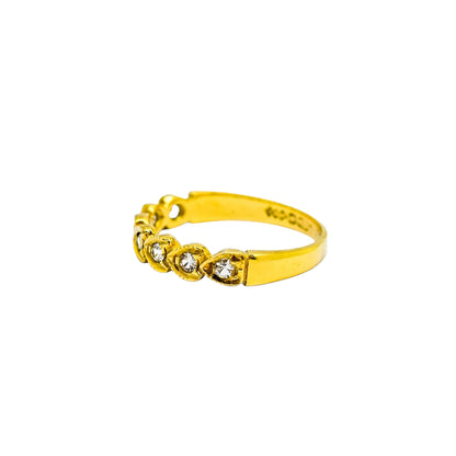 Vintage 1960's yellow gold eternity ring, size J ½