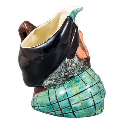 1950's Kelsboro Ware “Auld Mac” character Toby jug of Scottish man / milk pitcher