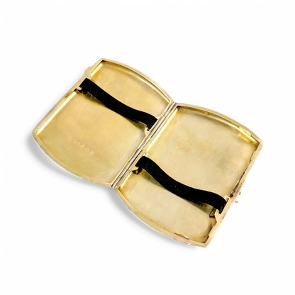 Art Deco gilt sterling silver lady's cigarette case or card case