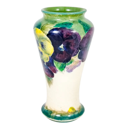 Arts & Crafts William Moorcroft for Macintyre “Pansy on white” baluster vase