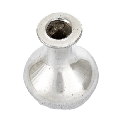 1910's American perfume scent bottle with full sterling silver overlay