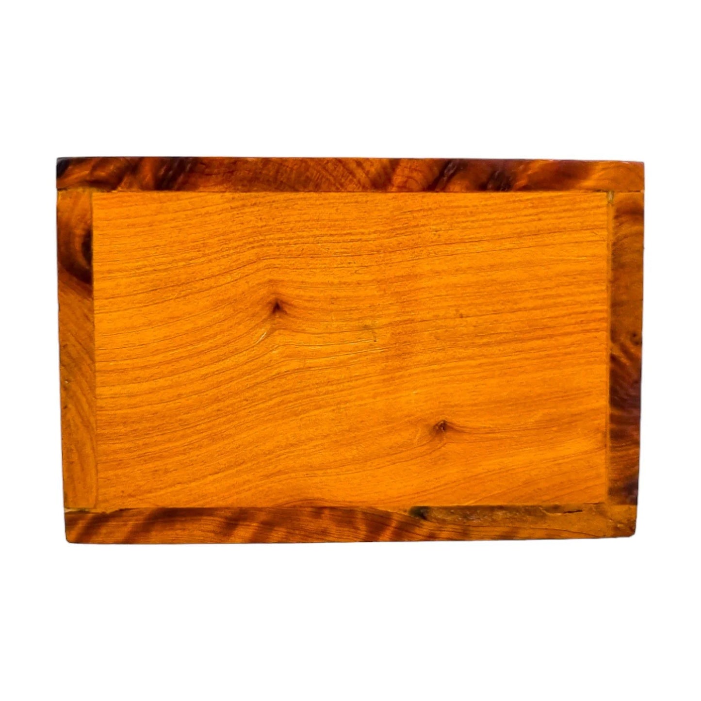 Art Deco burr amboyna table cigarette holder box / vide poche