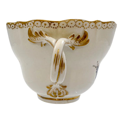 Early 19th century Meissen porcelain "Birds of Paradise" coffee cup and saucer