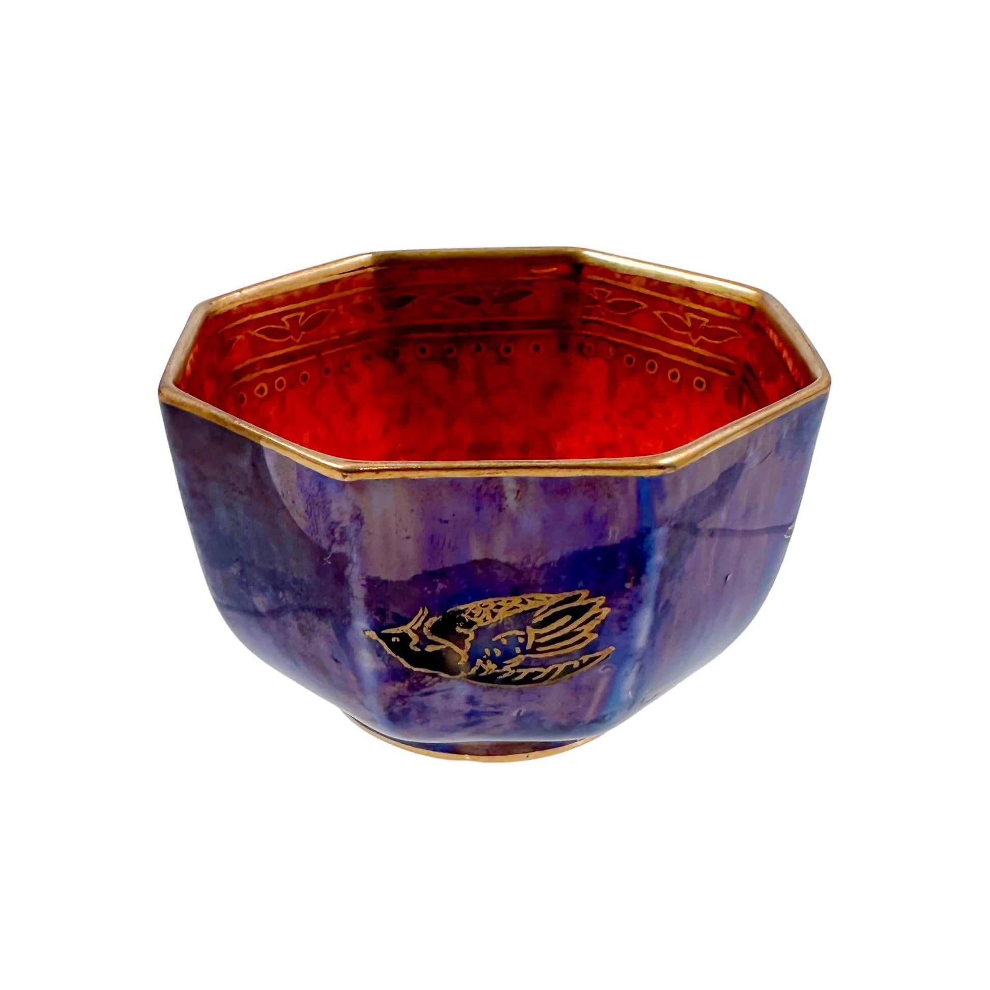 1920's Daisy Makeig-Jones for Wedgwood "Hummingbird Fairyland" lustre porcelain bowl