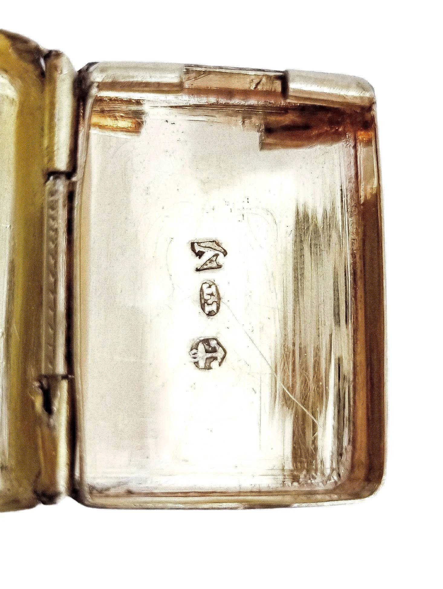 George IV vinaigrette in sterling silver gilt with floral engraving and vacant cartouche, John Thropp, 1822