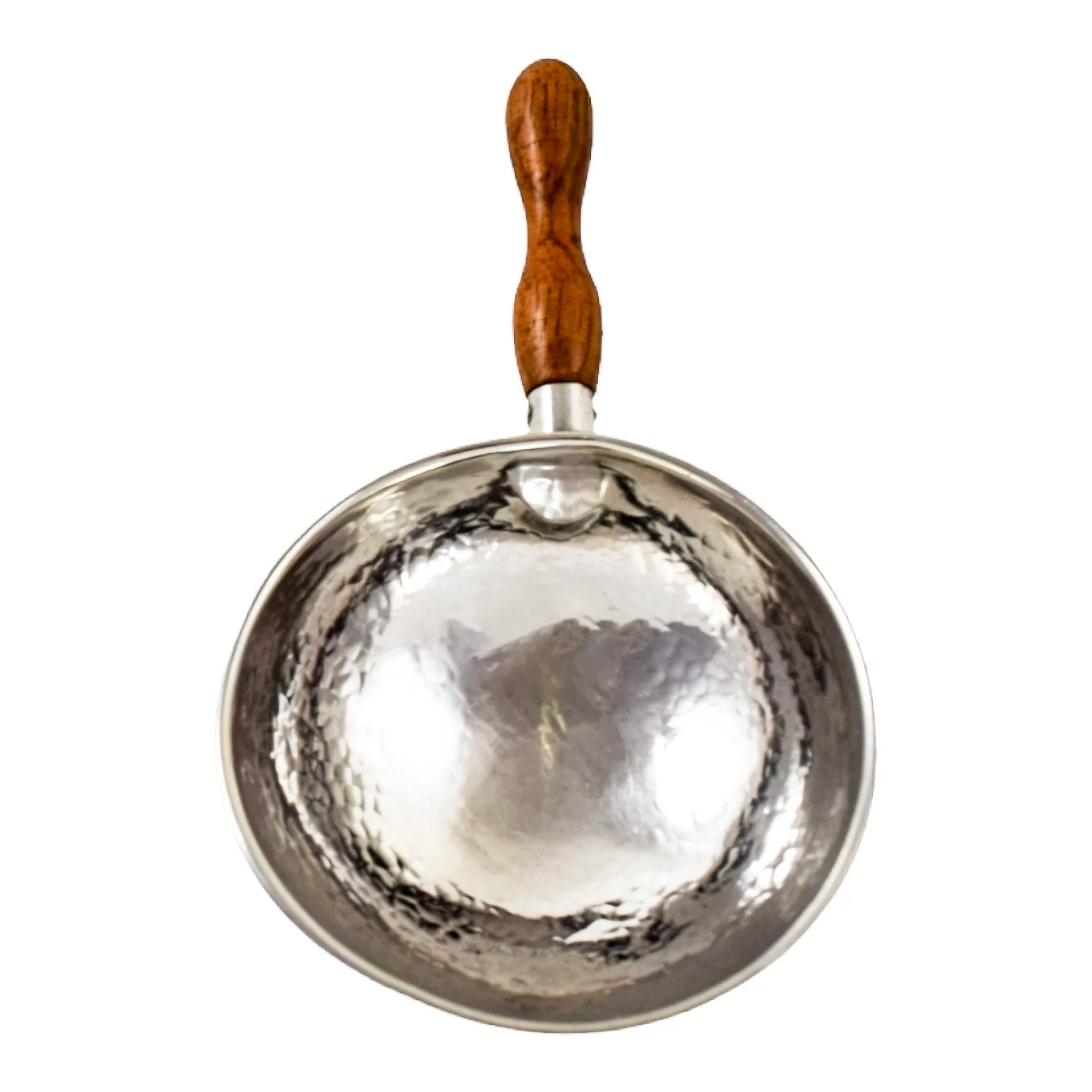 Vintage Bogota sterling silver hand-hammered wine taster tastevin on lion paw feet