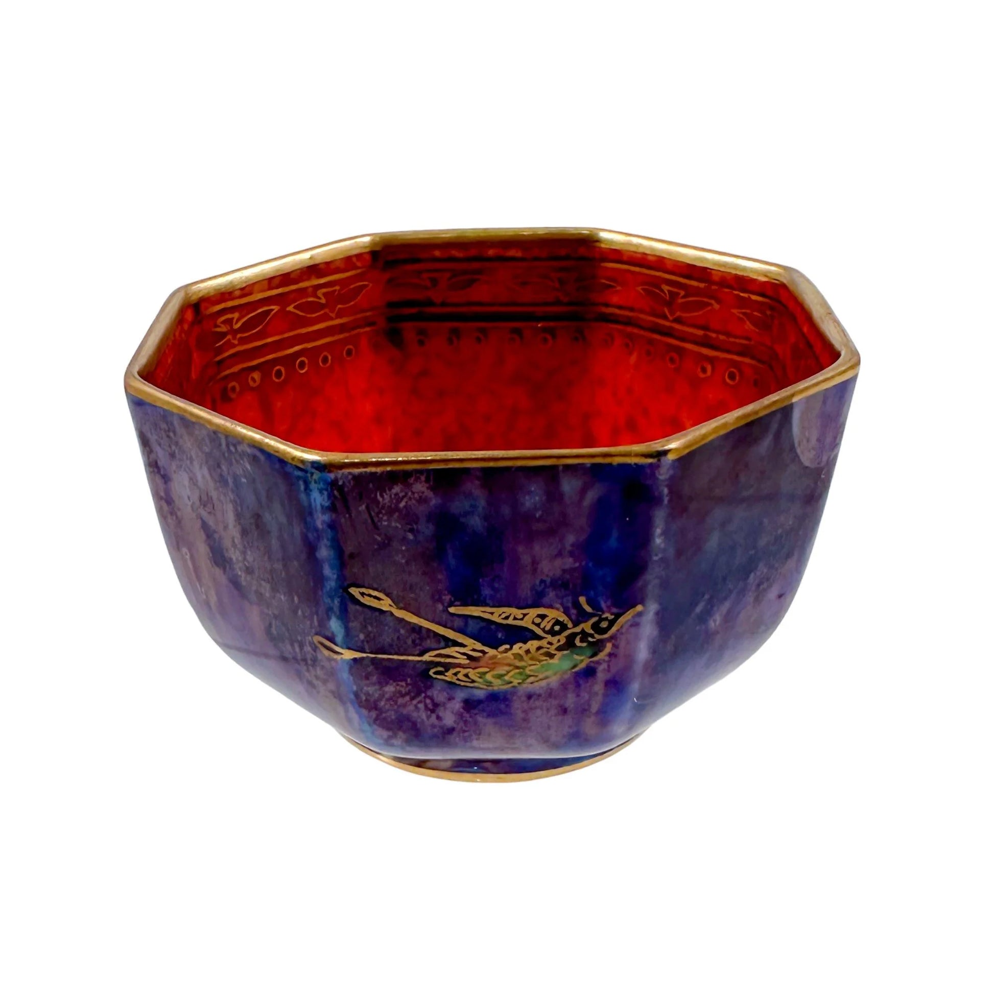 1920's Daisy Makeig-Jones for Wedgwood "Hummingbird Fairyland" lustre porcelain bowl