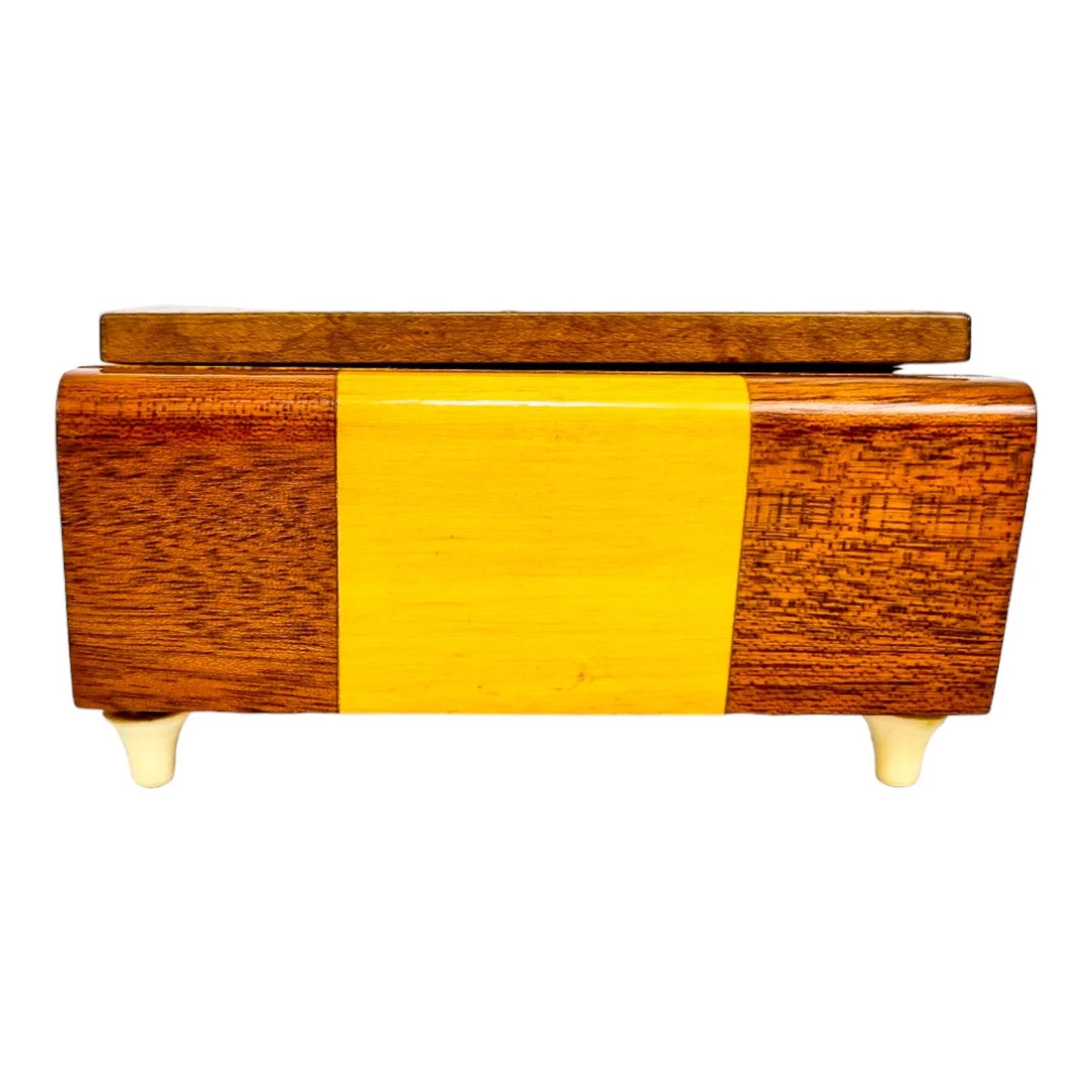 Art Deco Sorrento sarcophagus jewellery box with internal mirror
