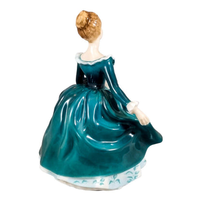 Royal Doulton porcelain figurine “Janine” HN2461, Lady in emerald green dress