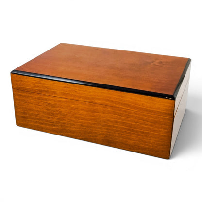 Savoy pearwood storage box, Spanish cedar interior