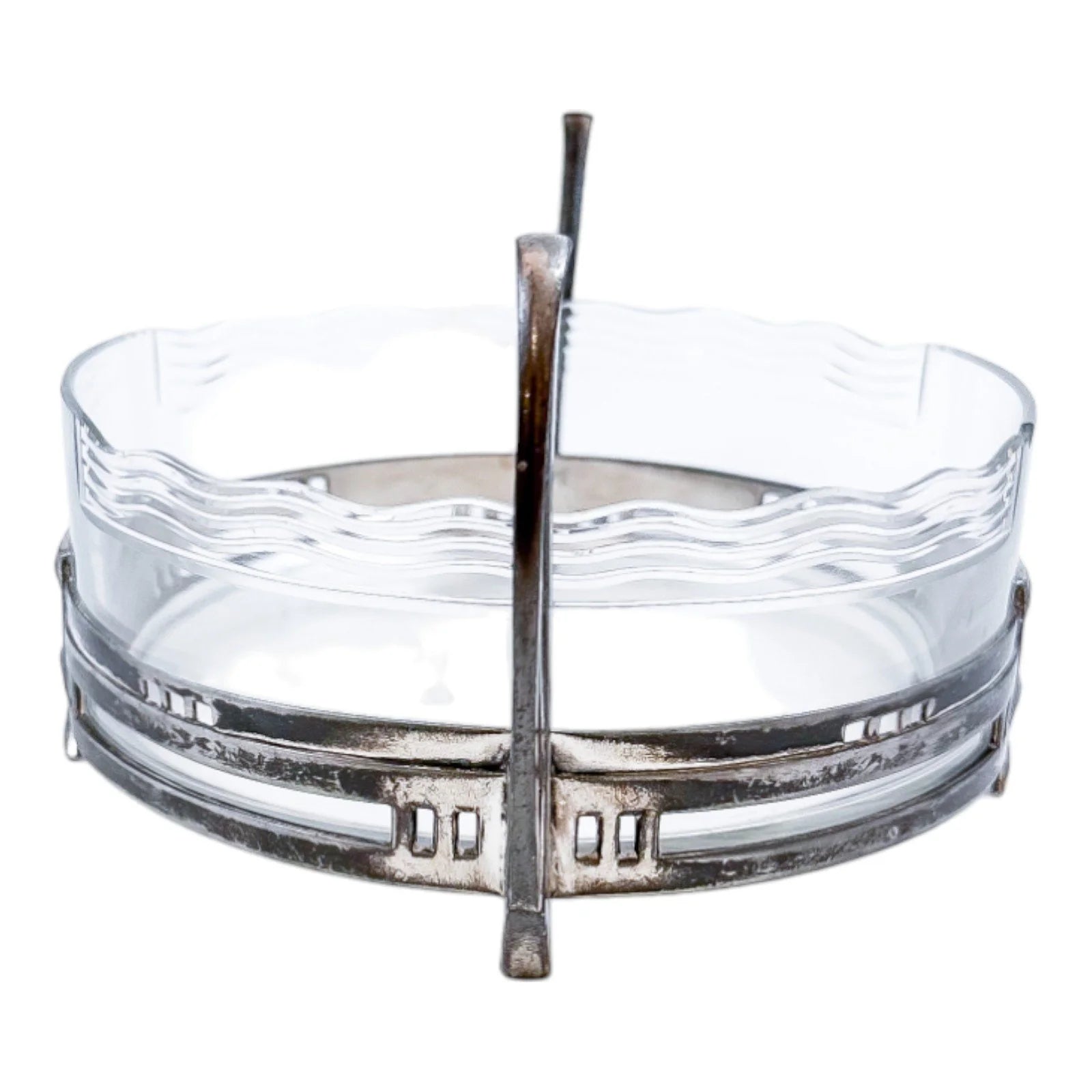 Jugendstil Art Nouveau WMF silver plated and glass centrepiece bowl / planter