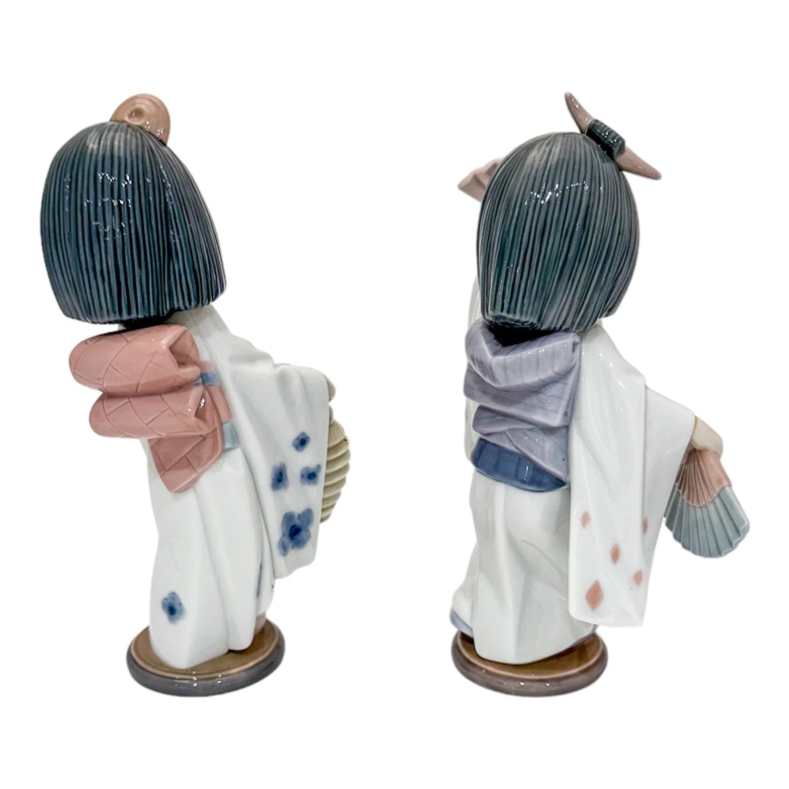 Vintage pair of Lladro porcelain Geisha girls