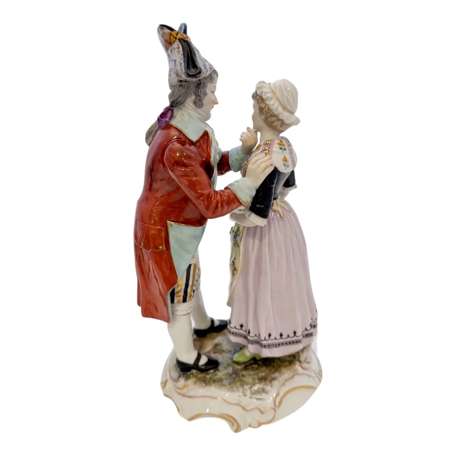 19th century Royal Vienna porcelain romantic couple figurine