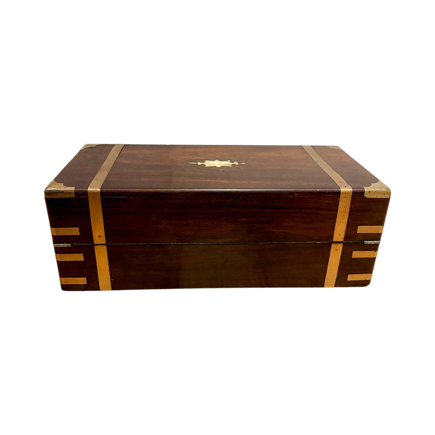 Victorian mahogany writing slope, secret drawers, working key