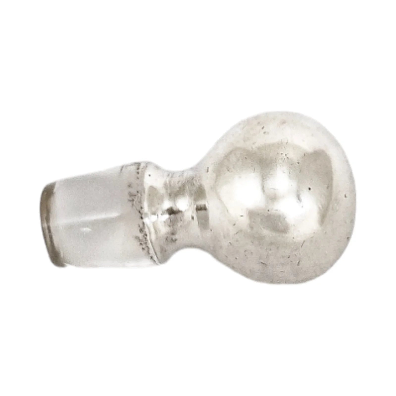 1910's American perfume scent bottle with full sterling silver overlay