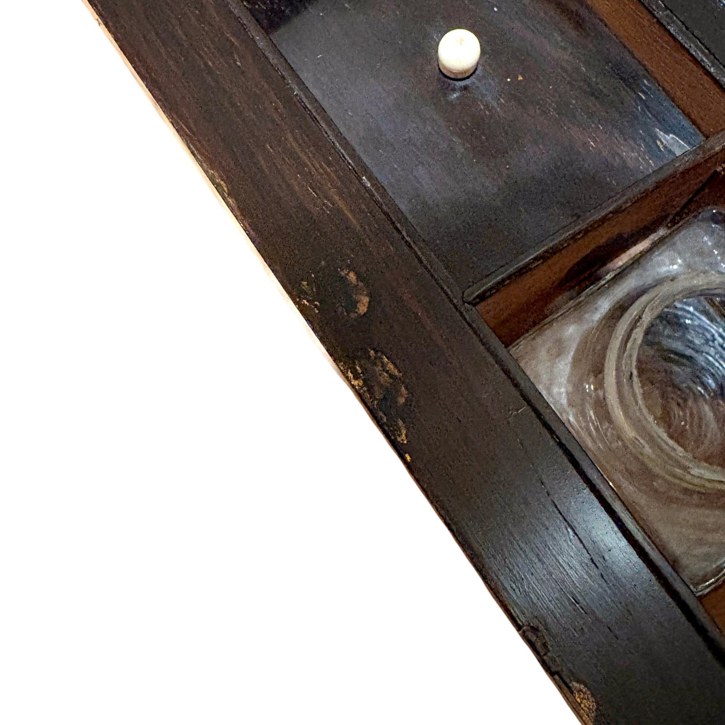 Victorian mahogany writing slope, brass inlay, secret drawers