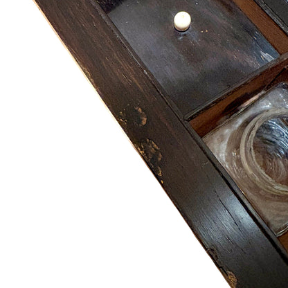 Victorian mahogany writing slope, brass inlay, secret drawers