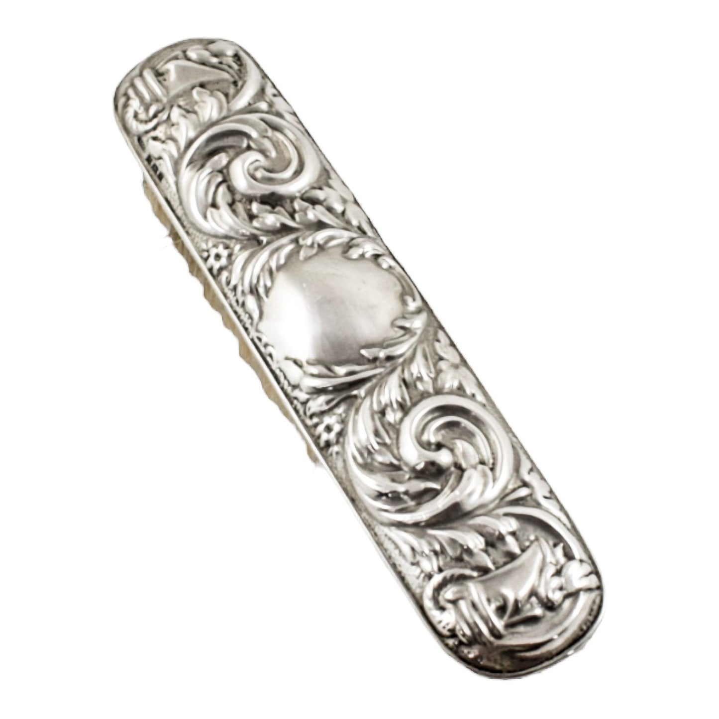 Cased vintage sterling silver 4 piece vanity dressing table set; mirror, brush, comb