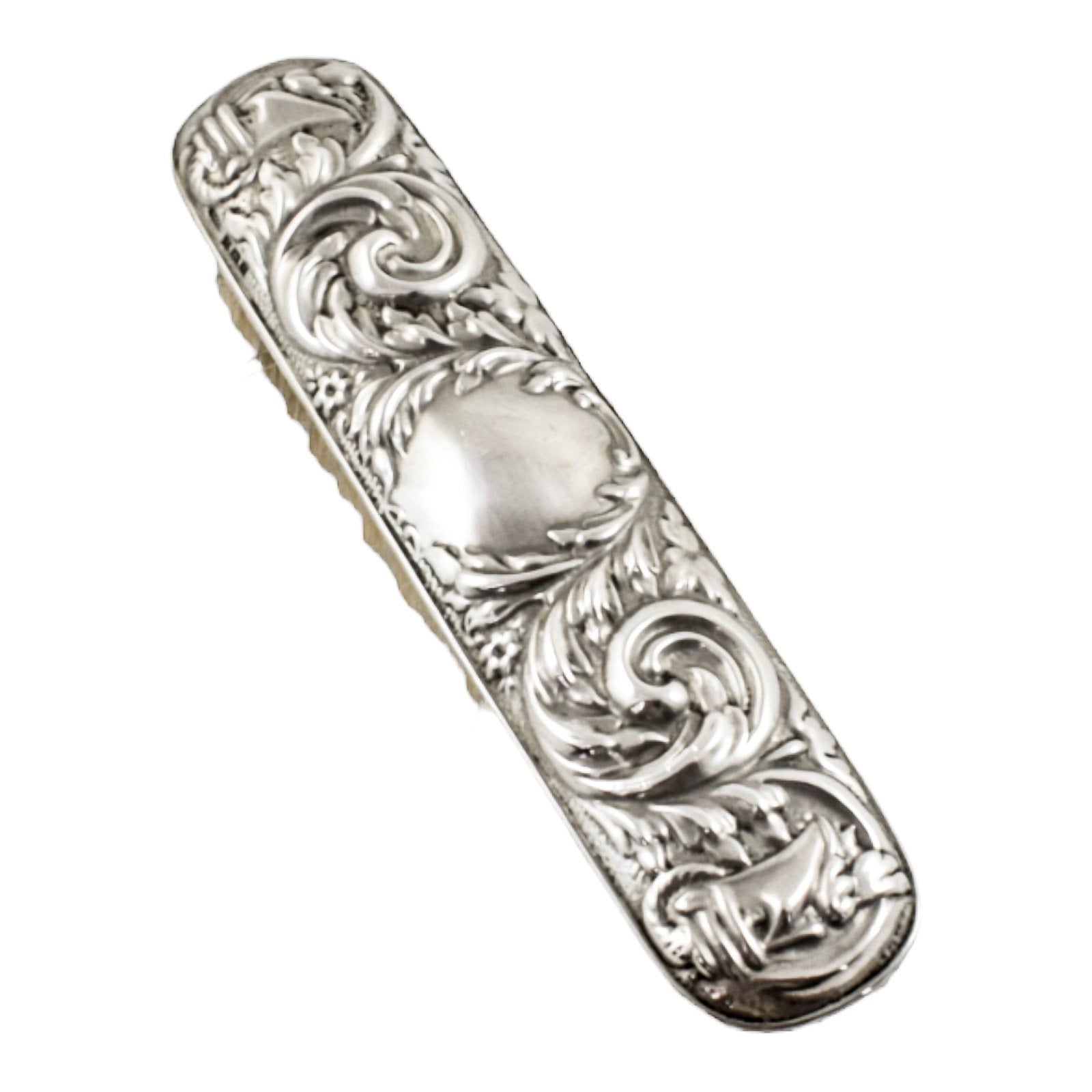 Cased vintage sterling silver 4 piece vanity dressing table set; mirror, brush, comb