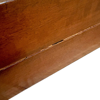 Victorian mahogany writing slope, brass inlay, secret drawers