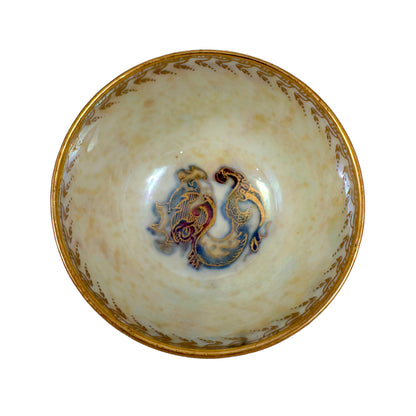 Daisy Makeig-Jones for Wedgwood miniature Fairyland lustre bowl, Tibetan dragon motif