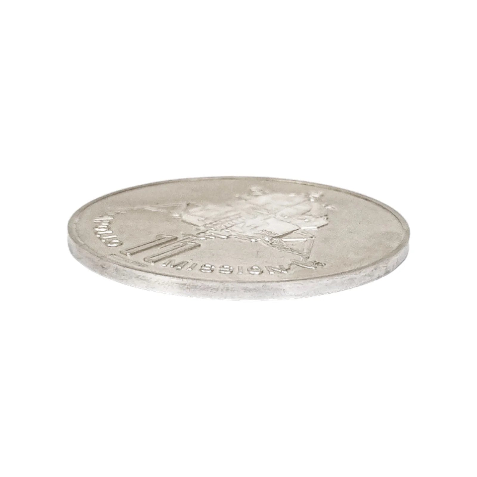 Man's First Moon Landing commemorative sterling silver 1969 Apollo 11 medallion