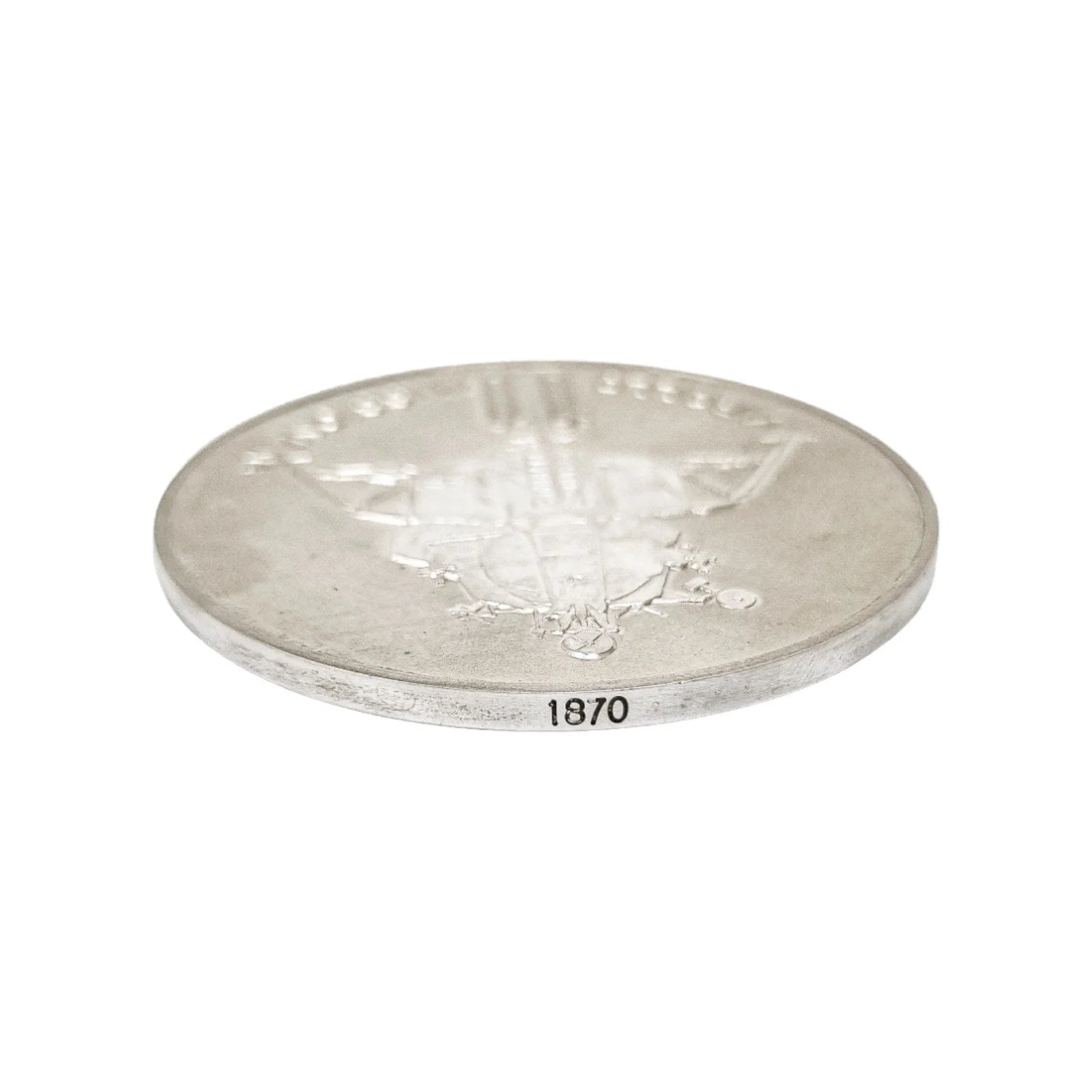 Man's First Moon Landing commemorative sterling silver 1969 Apollo 11 medallion