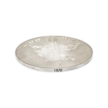 Man's First Moon Landing commemorative sterling silver 1969 Apollo 11 medallion