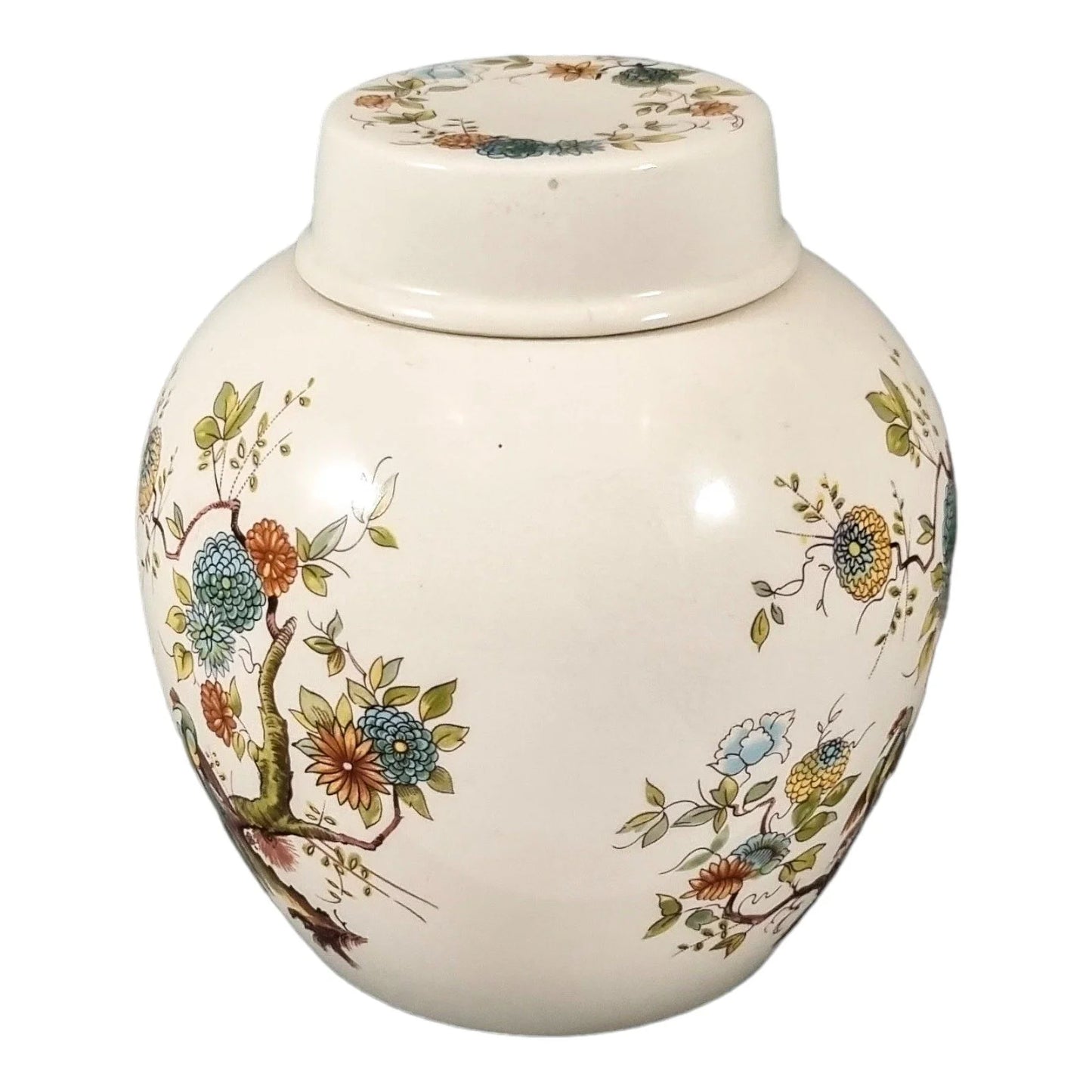 Mason's Ironstone "Birds of Paradise" large ginger jar / biscuit barrel / container