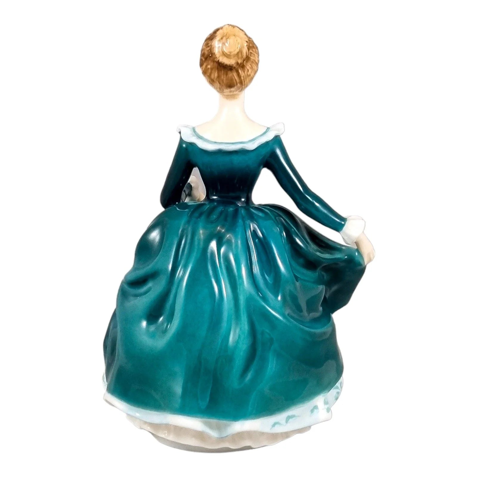 Royal Doulton porcelain figurine “Janine” HN2461, Lady in emerald green dress