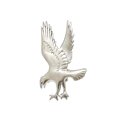 Vintage Ola M Gorie sterling silver osprey eagle brooch