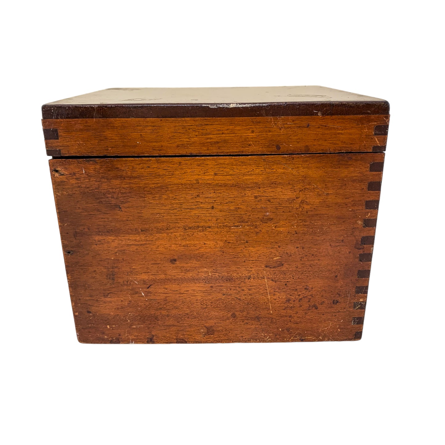 Late Victorian mahogany apothecary box / medicine chest with bottles
