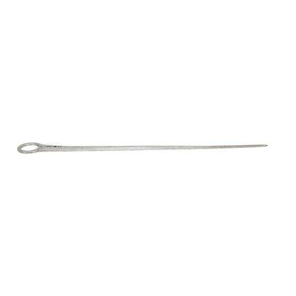 George III sterling silver meat skewer / letter opener with ring handle